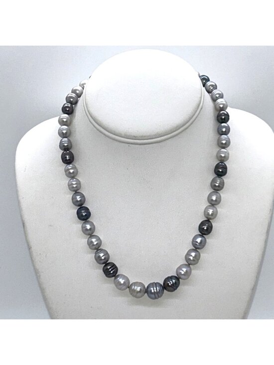 N/A Jewelry - Freshwater Pearl Necklace, Potato Pearls Ring Pearls Hand Knotted 18"